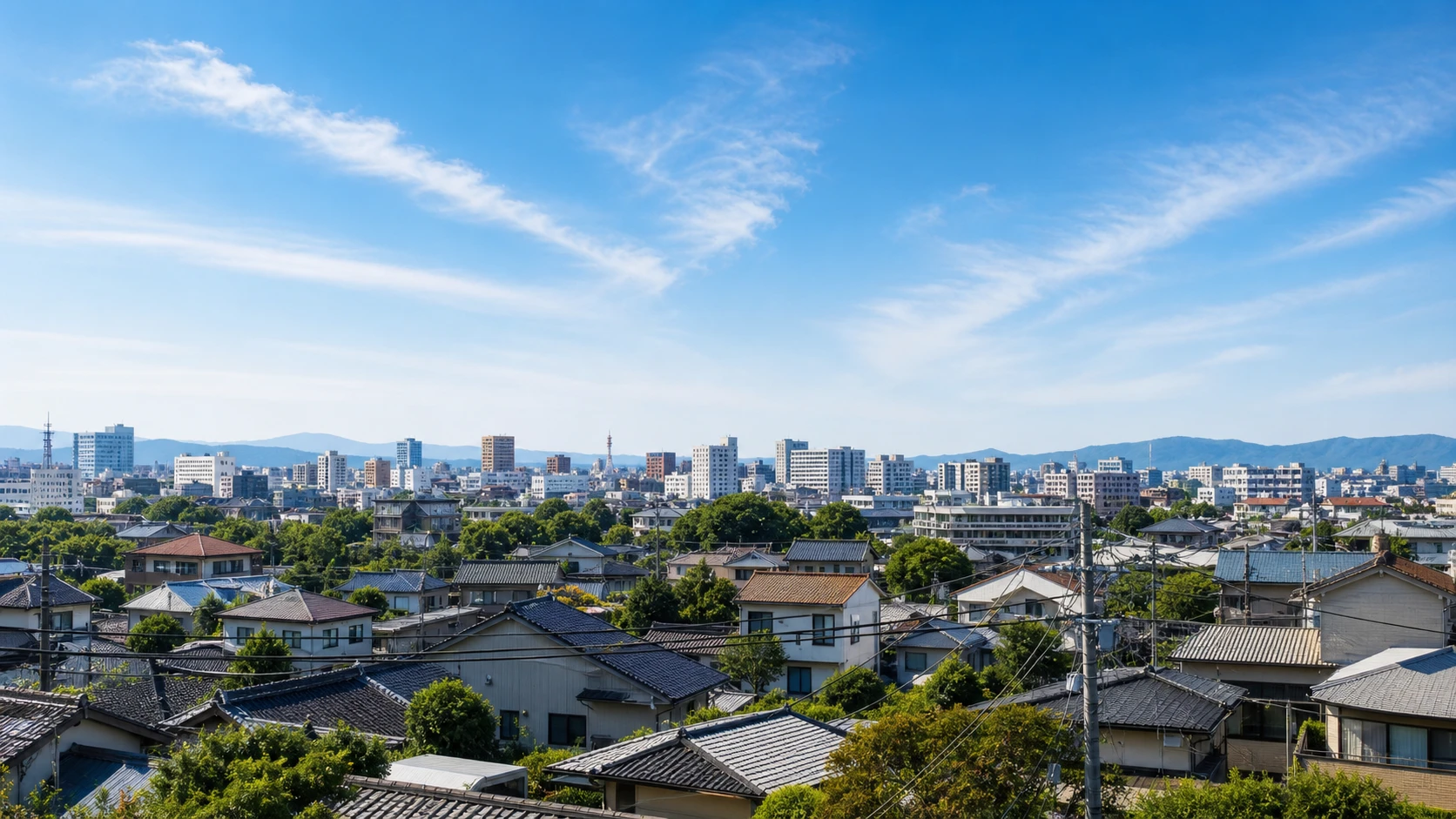 金沢市周辺の街並み